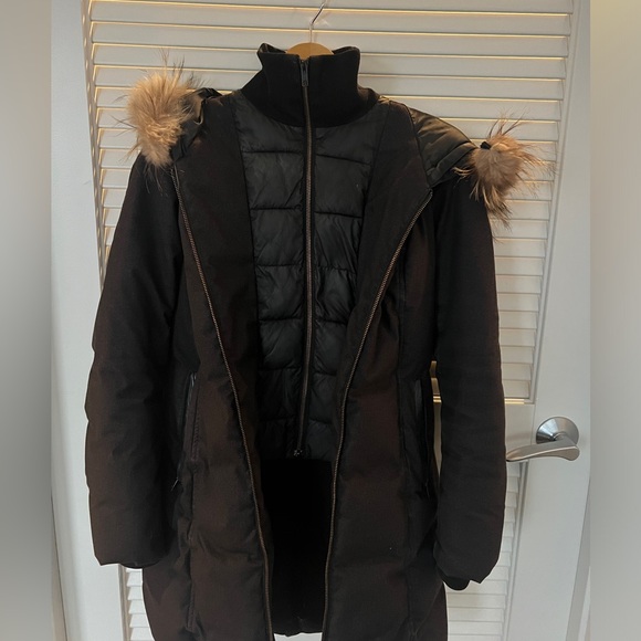 SOIA & KYO Fox Fur Hooded Two-Layer Down Parka - Picture 3 of 16